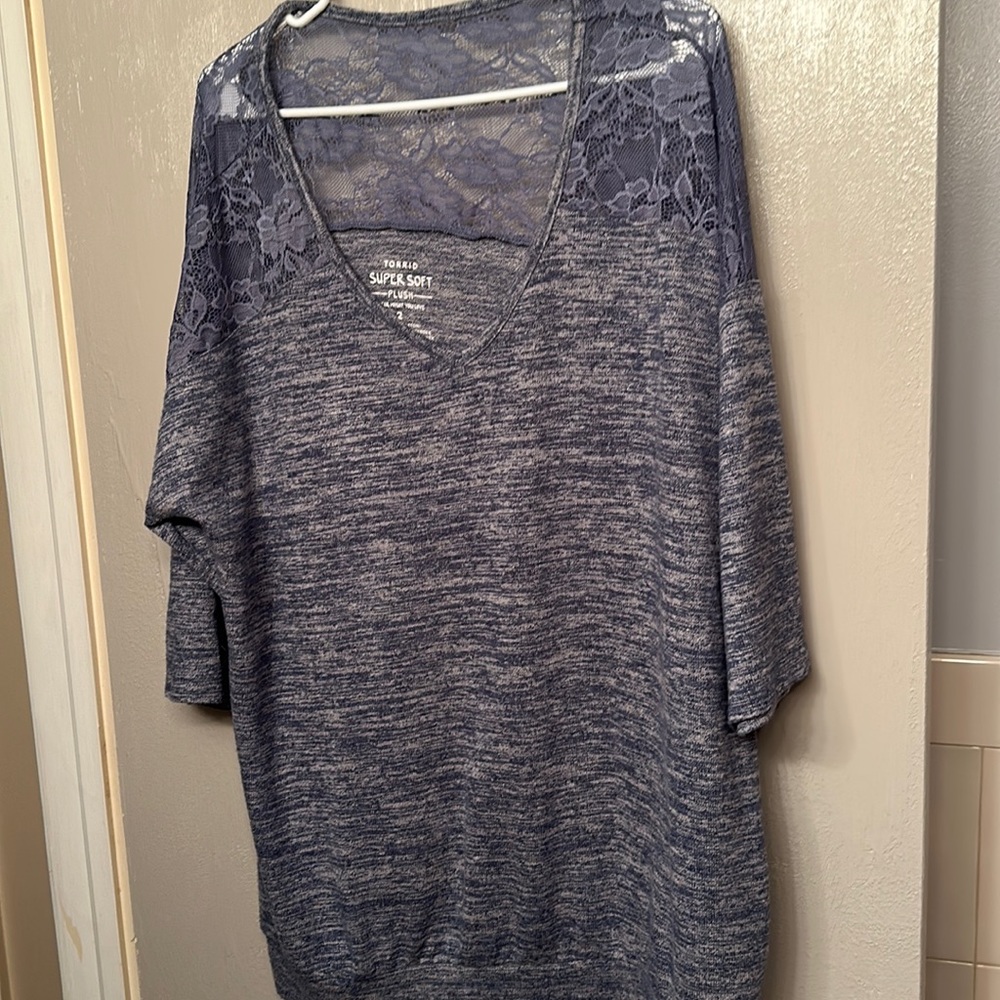 Torrid light blue top